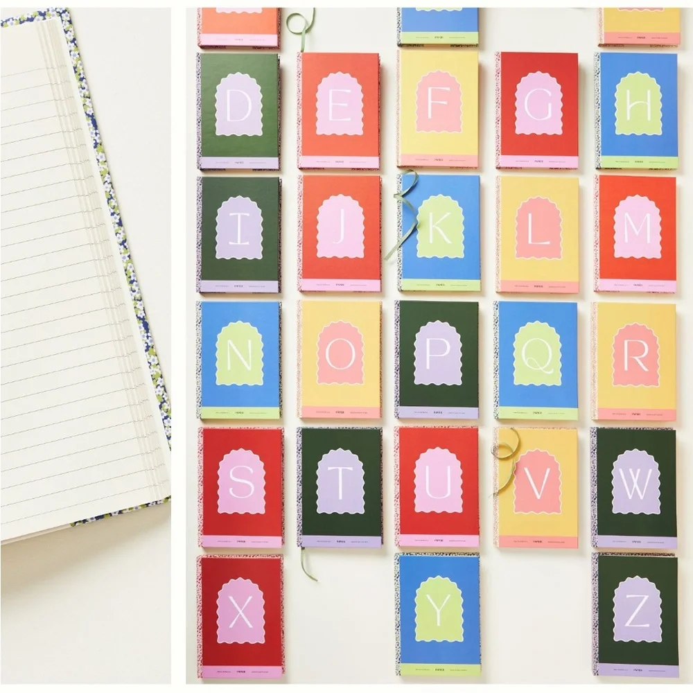 NWT Papier x Anthropologie Monogram Journal - K